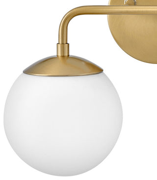 Lark Julep Bathroom Vanity Light, Lacquered Brass, 2 Light