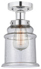 Innovations 616-1F-PC-G184 Canton 1 Light Semi-Flush Mount, Polished Chrome