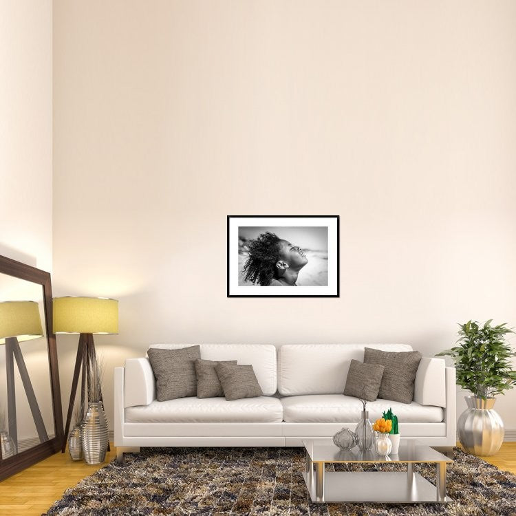 "Feeling The Sun And Wind" Framed Print by Gloria Salgado Gispert, 38"x28"