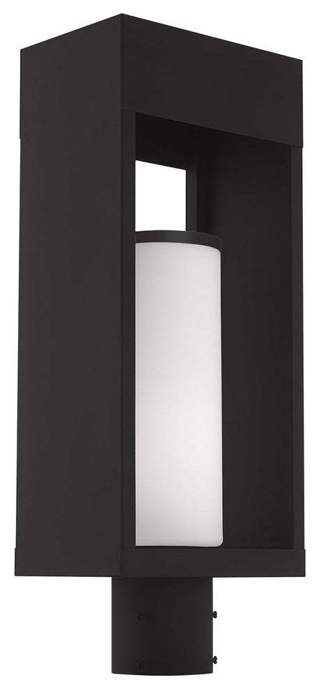 Livex Lighting Black 1-Light Outdoor Post Top Lantern