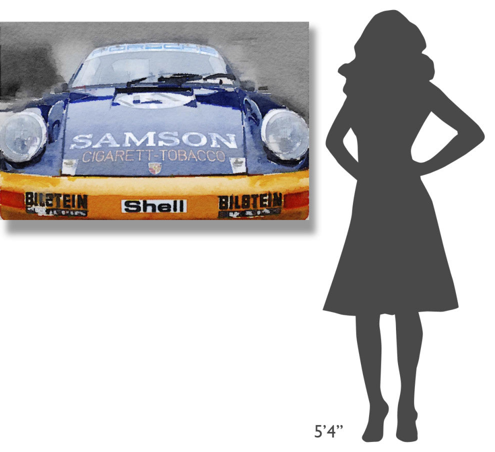 "Porsche 911 Front End Watercolor" Fine Art Print