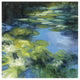 "Water Lilies II" Digital Paper Print by Julia Purinton, 42"x42"
