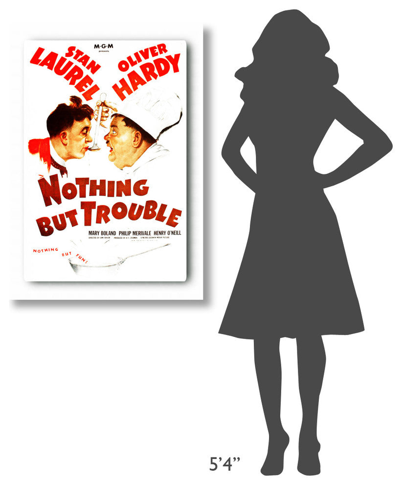Laurel and Hardy, Nothing But Trouble, 1944, 28x40