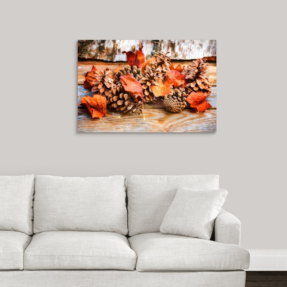 "Fall Toys" Wrapped Canvas Art Print, 36"x24"x1.5"