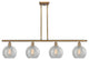 Innovations Lighting 516-4I-BB-G125-8-LED Athens 4 Light 48" Island Light