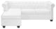 vidaXL L-shaped Chesterfield Sofa Artificial Leather White