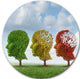 Brain Aging, Digital Round Wall Art, 23"