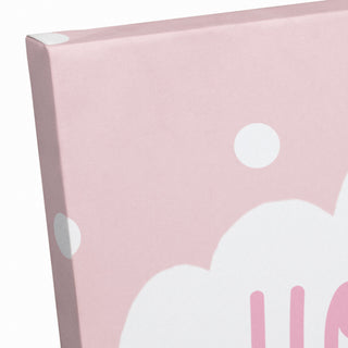 How Loved Pink Rainbow 24x24 Canvas Wall Art