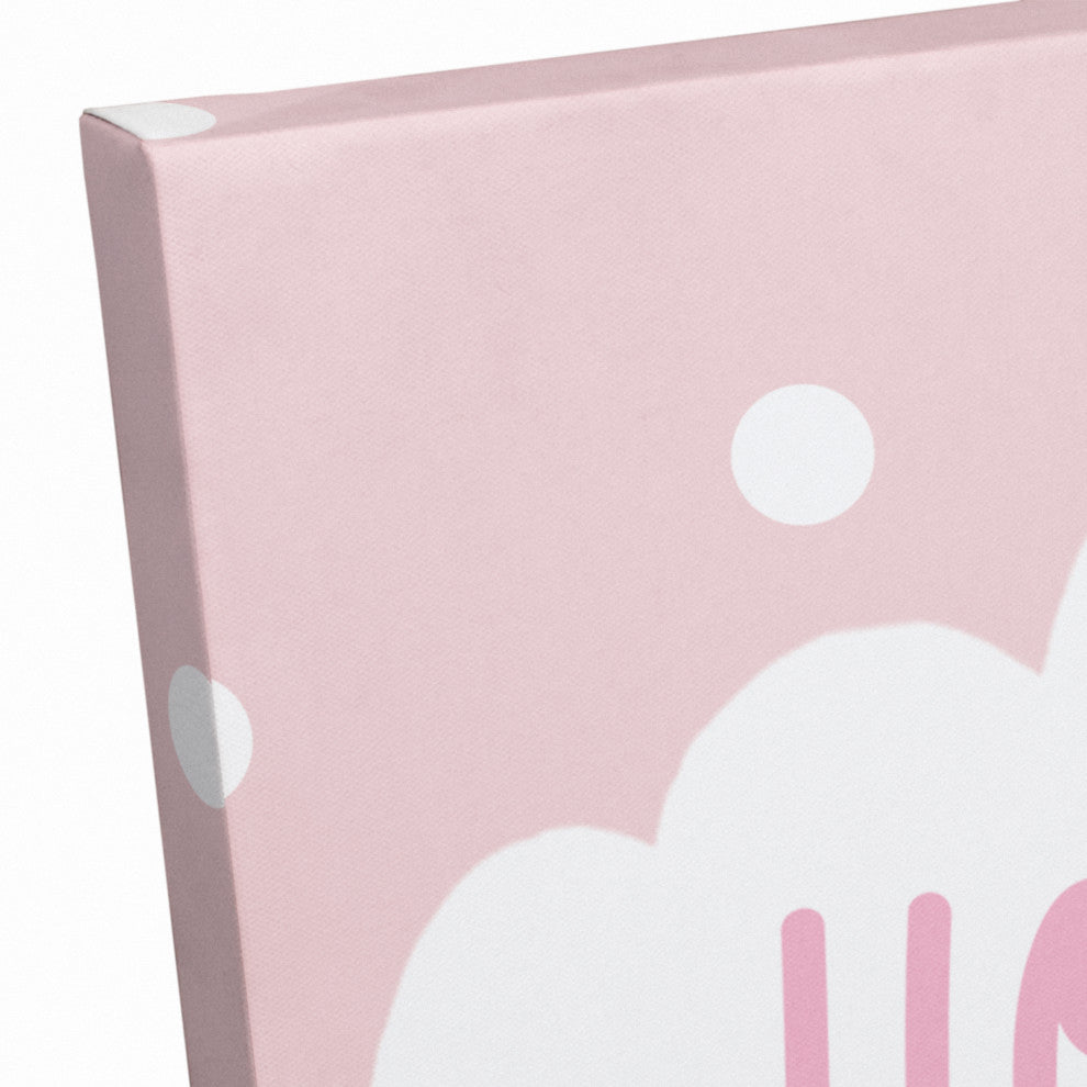 How Loved Pink Rainbow 24x24 Canvas Wall Art