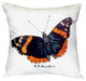 Red Admiral ButterFly No Cord Pillow - Set of Two 18x18