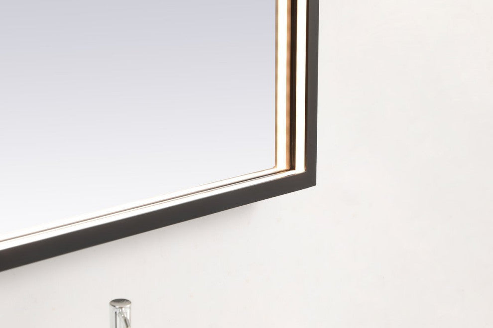 Modern Black Led Mirror
