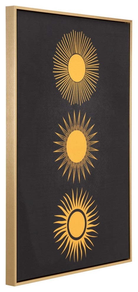 Wall Art, Canvas, Gold, Black, Living Lounge Cafe Room Hotel Lobby Hospitality