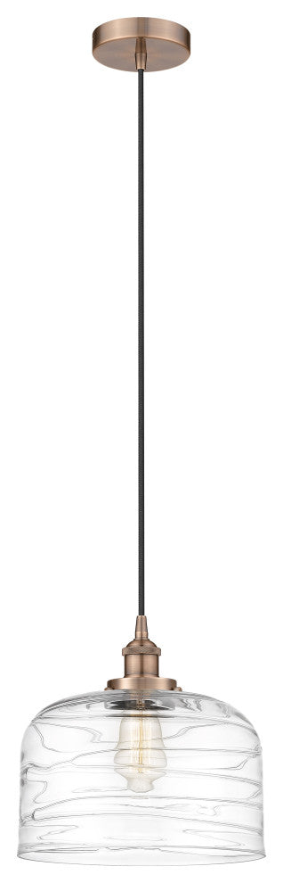 Innovations 616-1PH-AC-G713-L-LED Bell 1 Light Mini Pendant, Antique Copper