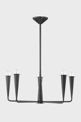 Danna 29.75" Wide 5-Light Old Bronze Chandelier