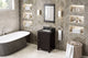 Astoria Transitional 24" Espresso Vanity, Black Granite Vanity Top