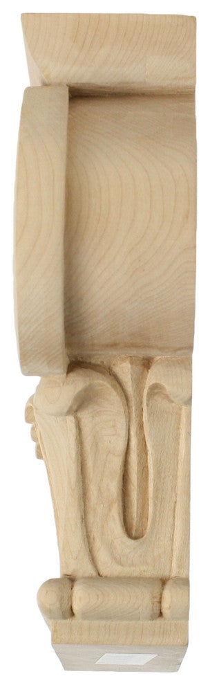 Large Bradford Roman Ionic Capital (Fits Pilasters up to 6 1/4"W x 2"D), Alder