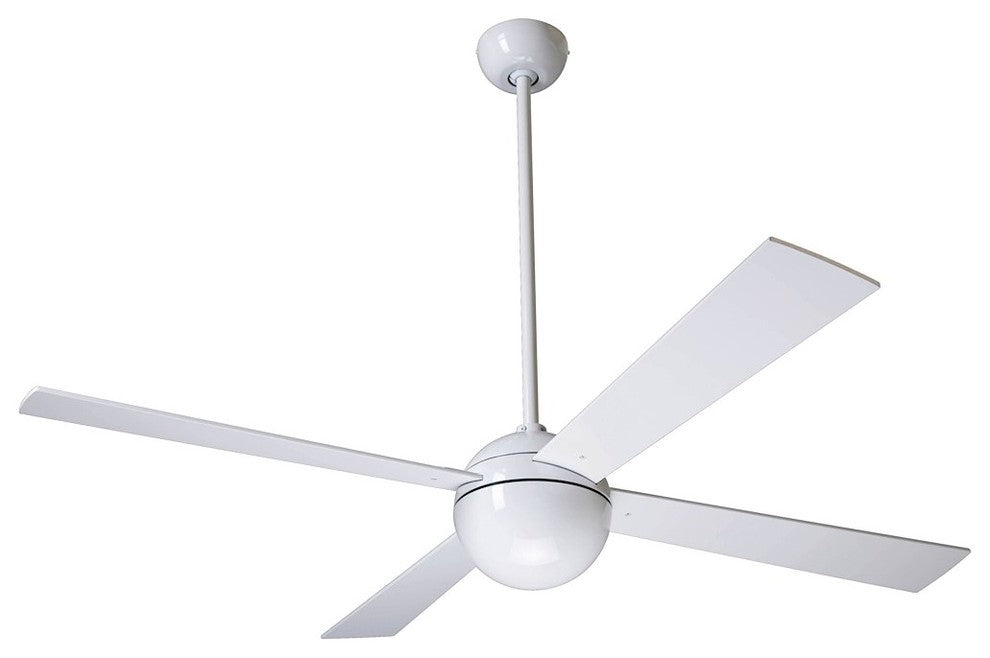 Ball Fan, Gloss White, 52"