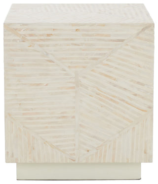 Safavieh Kiely Square Stool, Champagne