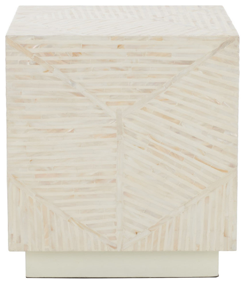 Safavieh Kiely Square Stool, Champagne