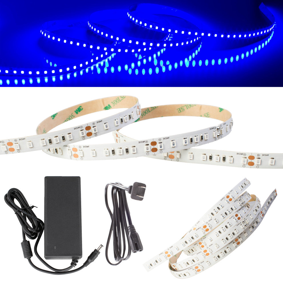 24V Super Bright Blue LED Light Strip Wtih UL Power Supply