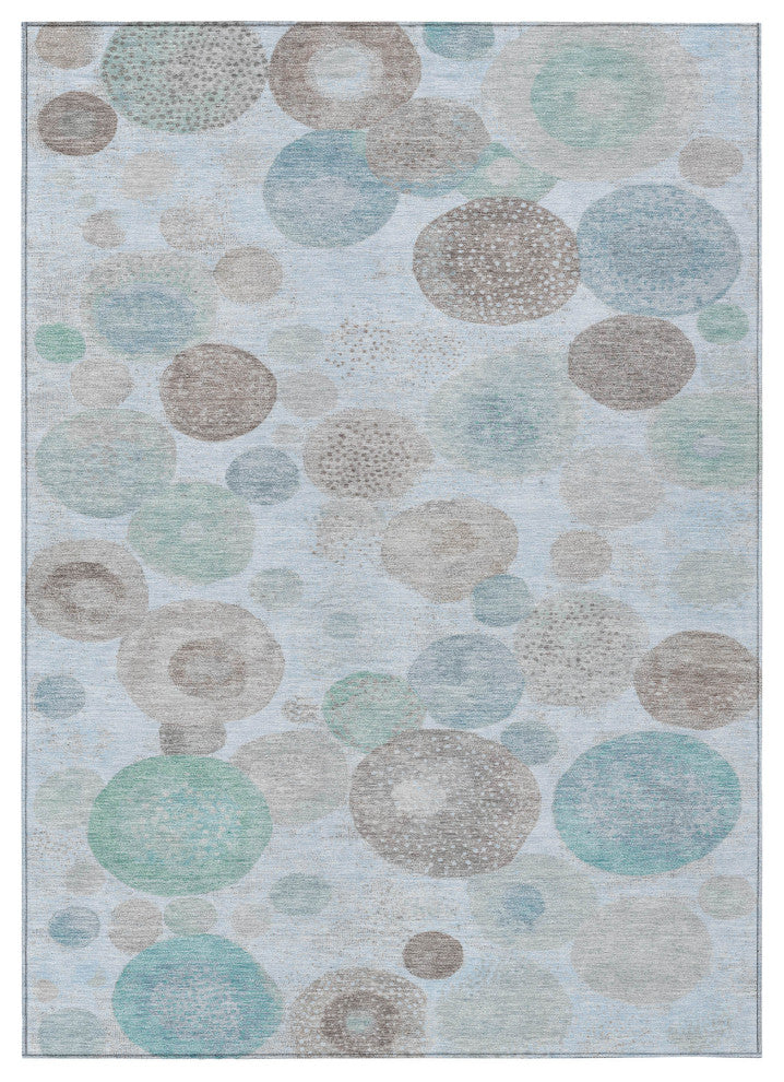 Machine Washable Indoor/Outdoor Chantille ACN1896 Sky 10' x 14' Rug