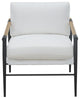 Parker Stain-Resistant Fabric Armchair, Ivory