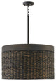 Capital Lighting, 343942CW, 24"Wx14"H 4-Light Drum Pendant