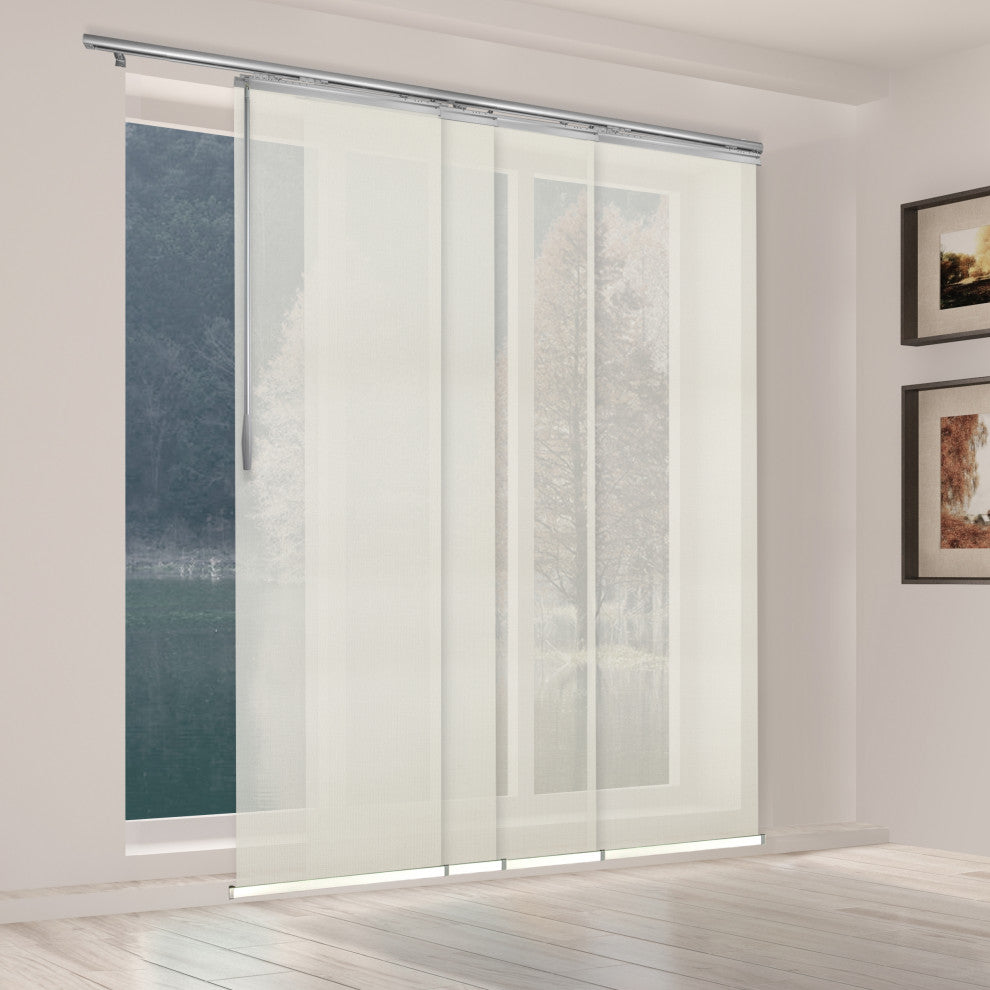 Fidel 4-Panel Track Extendable Vertical Blinds 48-88"W