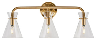 3-Light Bath Vanity Light, Soft Gold