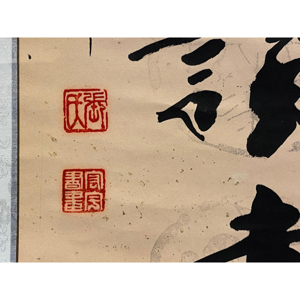 Chinese Calligraphy Ink Writing Scroll Painting Wall Art Hws1984