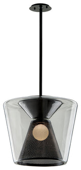 Troy Lighting F5853 Berlin 1 Light 19-1/2"W Integrated LED - Gun Metal