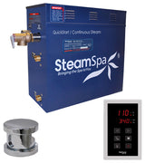 SteamSpa 4.5 KW QuickStart Acu-Steam Bath Generator Package,Polished Chrome