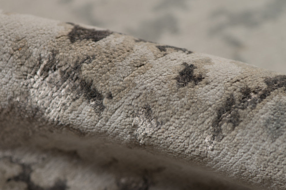 Amer Rugs Synergy SYN-8 Dove Gray Gray Hand-knotted - 8'x10' Rectangle Area Rug