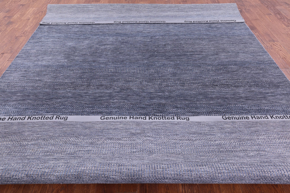 Hand-Knotted Savannah Grass Wool and Silk Rug 9' 0" X 12' 3" Q11919