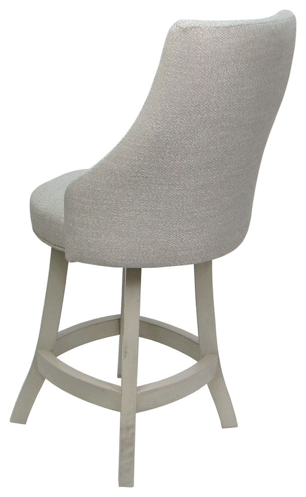 Swivel Wood Counter, Bar, Extra Tall Stool - Bellissima Plus, Williams Stone - Et, 26"