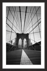 "Brooklyn Bridge II" Framed Painting Print, 12"x18"