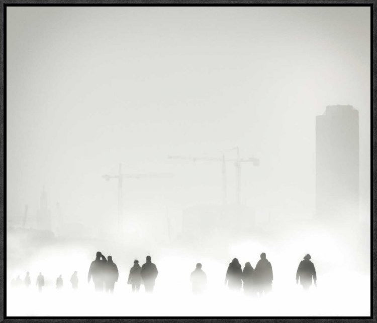 "Atmosphere" Framed Canvas Giclee by Piet Flour, 23x19"