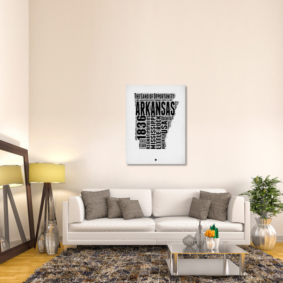 "Arkansas Word Cloud 2" Fine Art Print