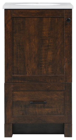 Home Living 19" Farmhouse Expresso-Light Bathroom Vanity