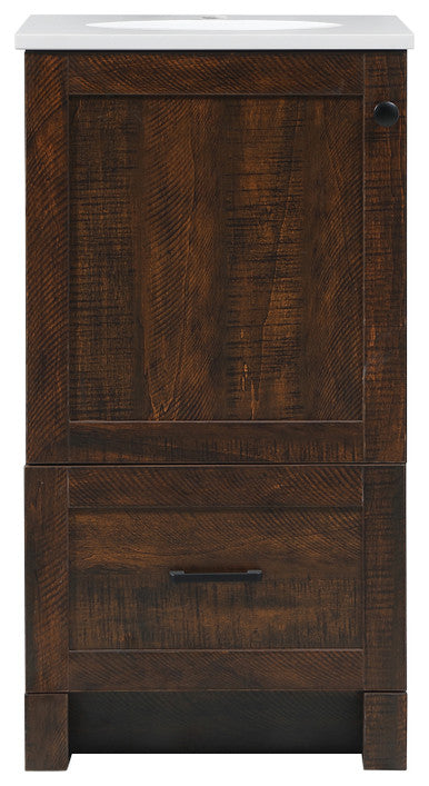 Home Living 19" Farmhouse Expresso-Light Bathroom Vanity
