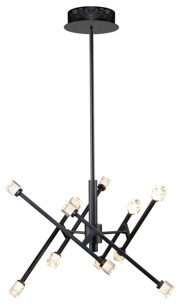 Batton 14.5W LED Pendant, Black