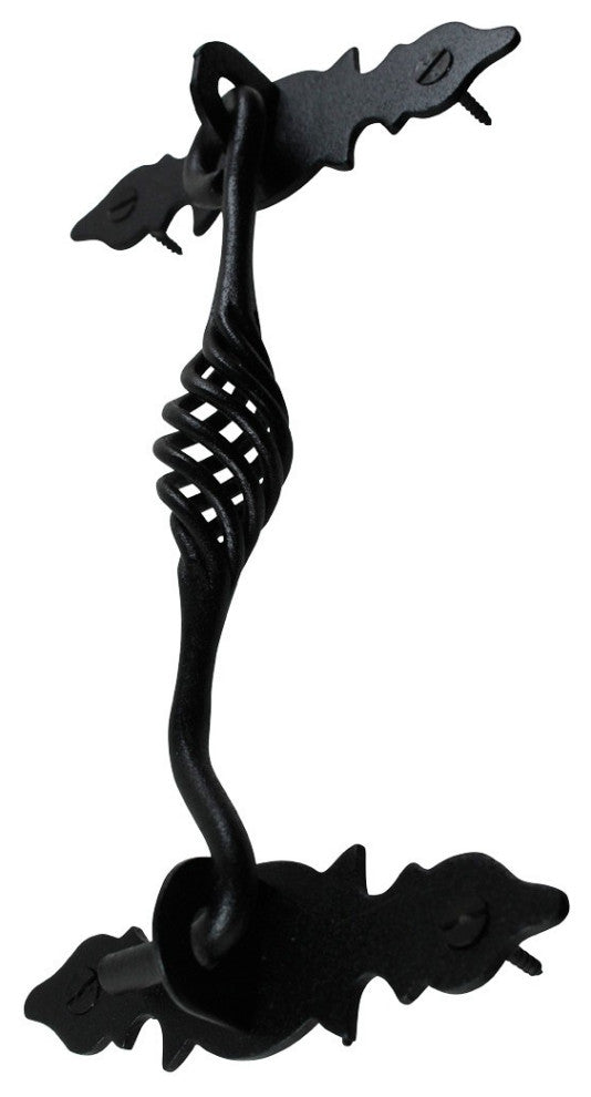 Birdcage Iron Cabin Hook Coating Black 6 1/2 Inch set of 2
