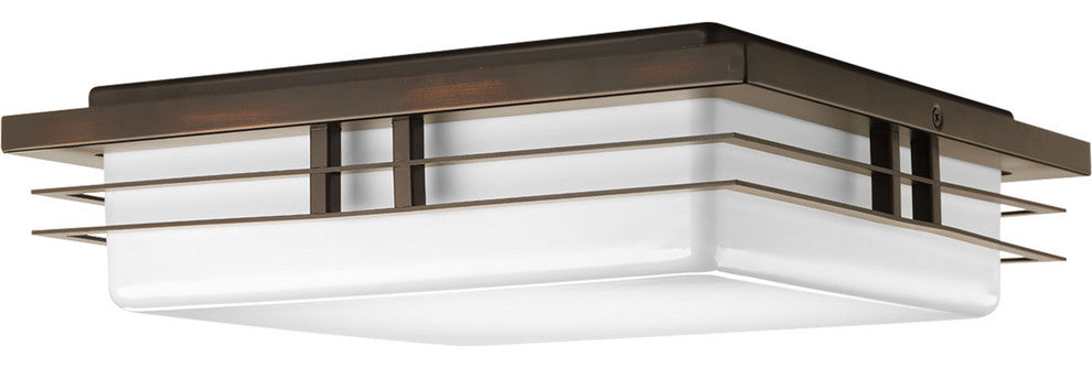 Progress Lighting 2-17W LED 3000K Flush Mount, Antique Bronze