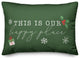 Green This Is Our Happy Place 20x14 Spun Poly Pillow