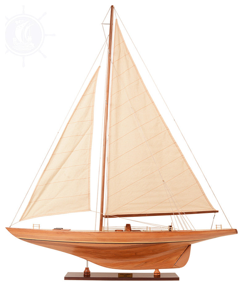 Columbia Yacht L Wooden model sailing boat