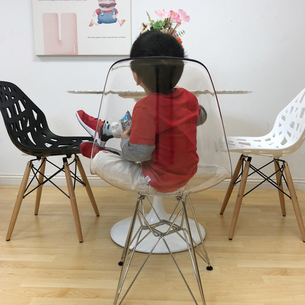 EZ Mod 2 Lexy Eiffel Base Ghost Chair, Clear