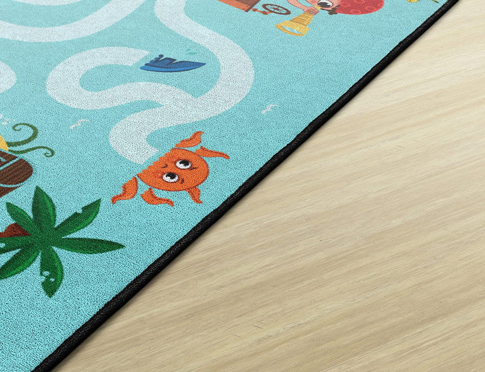 Flagship Carpets CE487-22W 4x6 Pirate Maze Rug