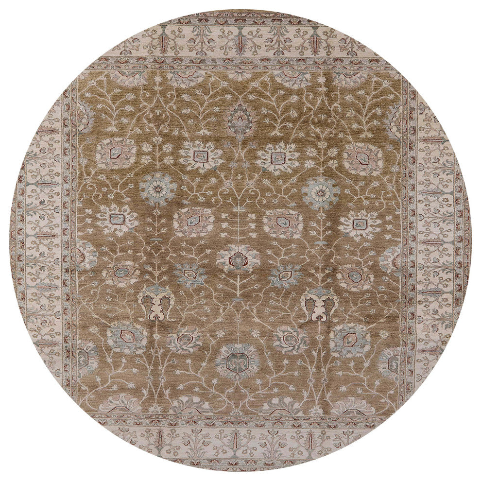 Ahgly Company Indoor Round Mid-Century Modern Area Rugs, 6' Round