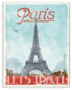 "Lets Travel To Paris Vintage" Wall Plaque Art