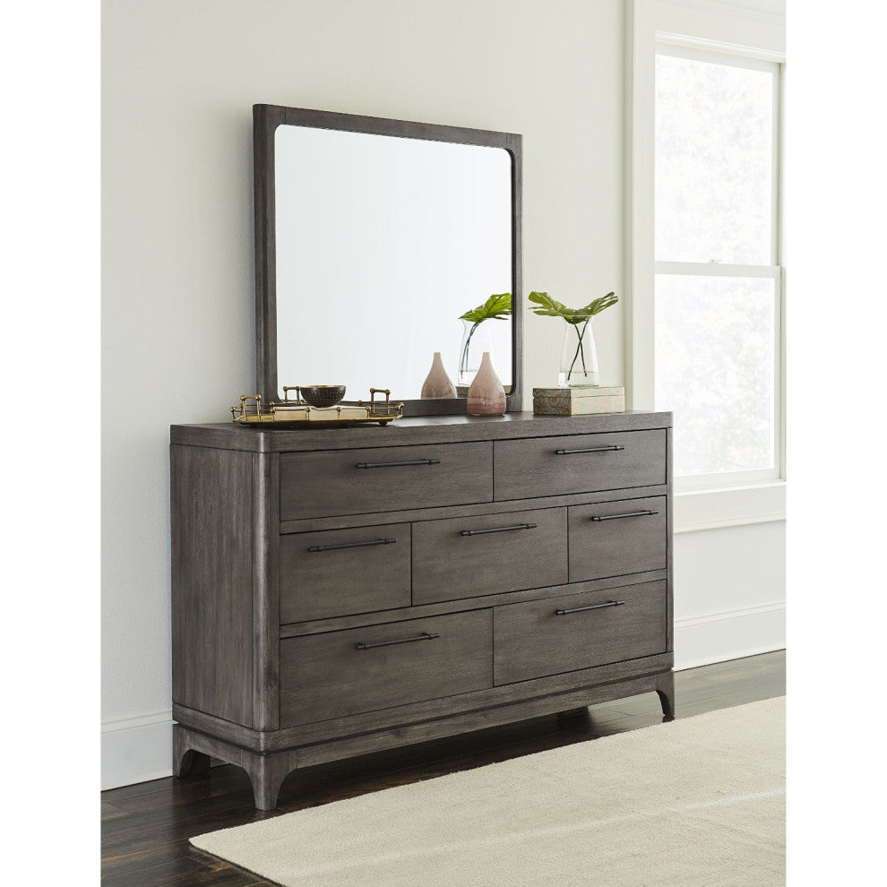 Modus Cicero 2PC Dresser & Mirror in Rustic Latte